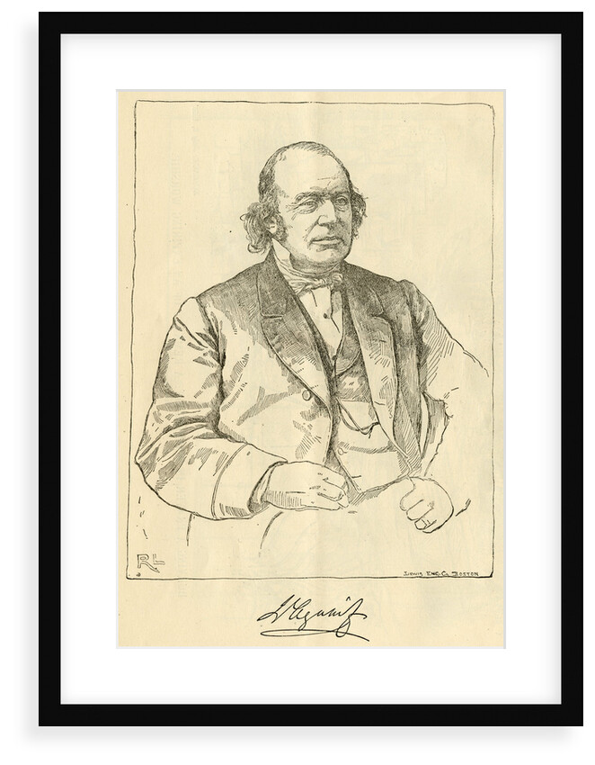 Portrait of Jean Louis Rodolphe Agassiz (1807-1873) by R. L.