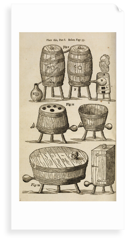 Wooden vessels for distilling, beer-making and bathing by unknown