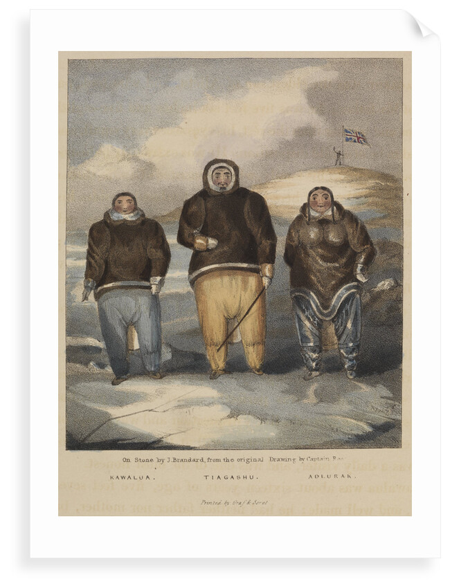 Three Inuit from Boothia Felix by John Brandard