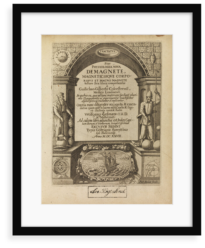 Title page of William Gilbert's 'De Magnete' by Peter Rollos I
