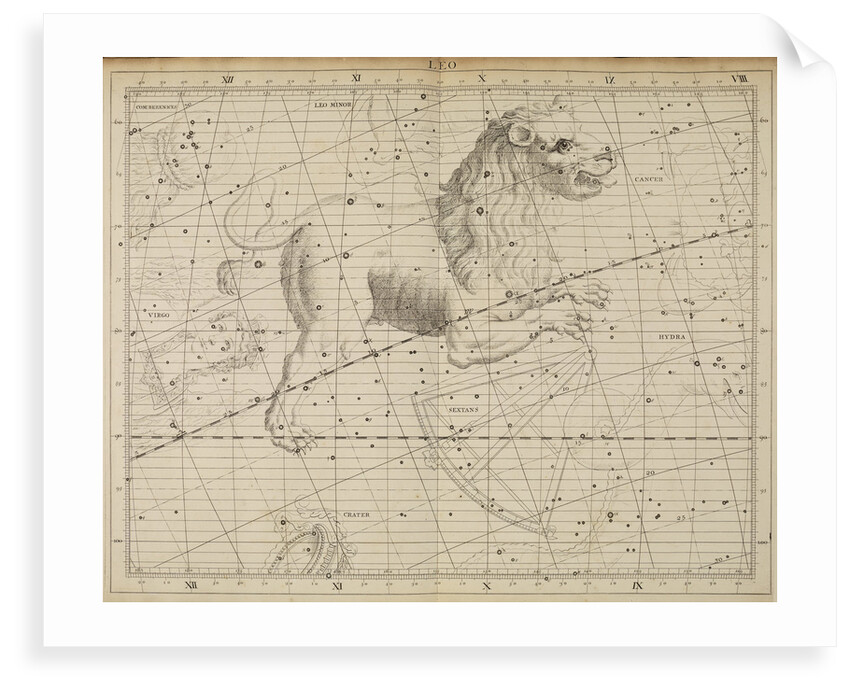 Leo, from John Flamsteed's 'Atlas Coelestis by Anonymous