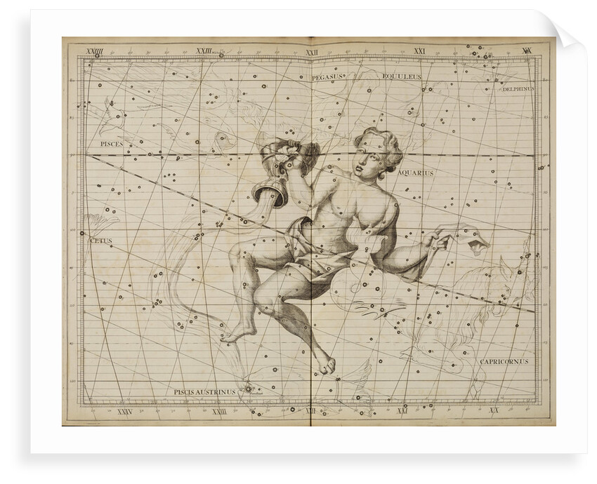 Aquarius, from John Flamsteed's 'Atlas Coelestis by Anonymous