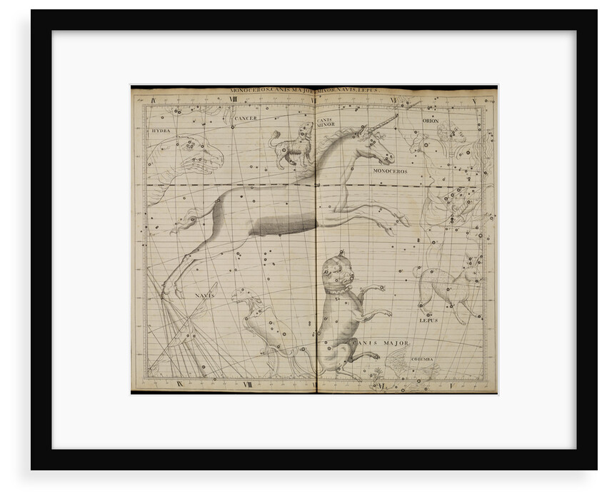 Monoceros, from John Flamsteed's 'Atlas Coelestis' by Anonymous