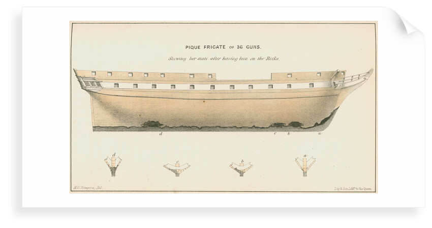 The frigate 'Pique' by Anonymous