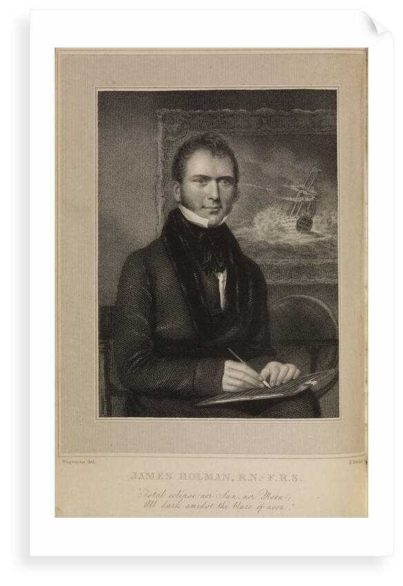 Portrait of James Holman (1786-1857) by Edward Francis Finden