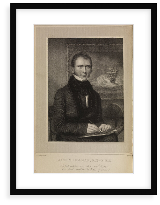 Portrait of James Holman (1786-1857) by Edward Francis Finden