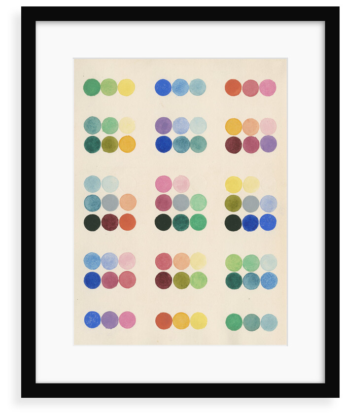 Colour spot chart by Anonymous