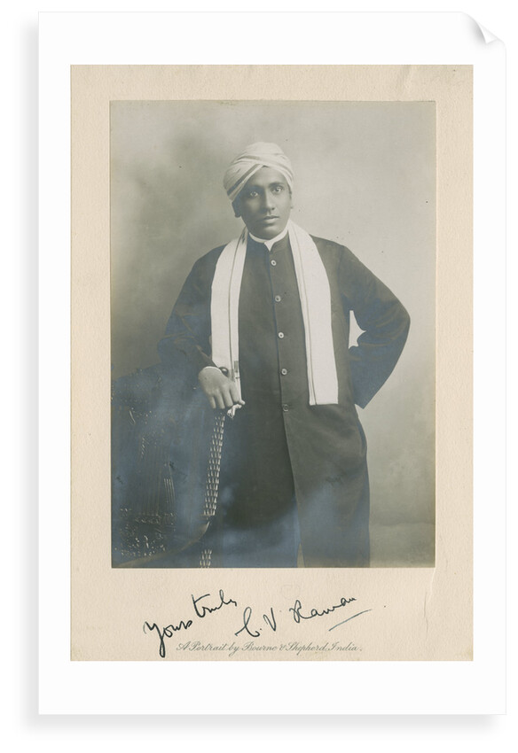 Portrait of Chandrasekhara Venkata Raman (1888-1970) by Bourne & Shepherd