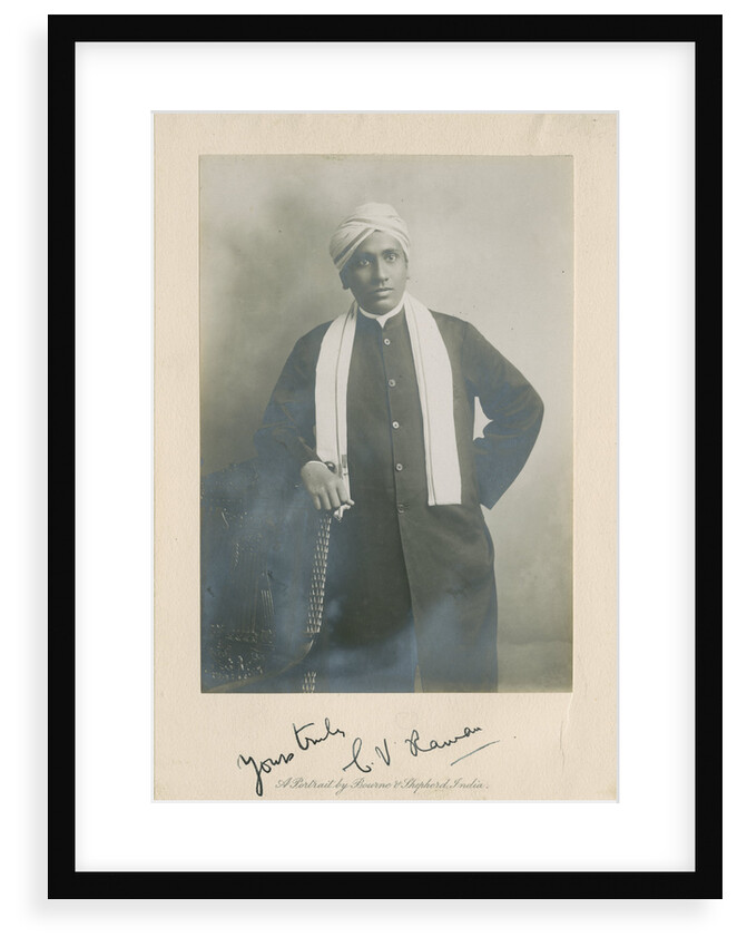 Portrait of Chandrasekhara Venkata Raman (1888-1970) by Bourne & Shepherd