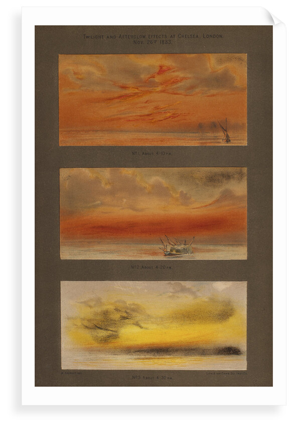 Atmospheric effects of the Krakatoa eruption by Cambridge Scientific Instrument Company