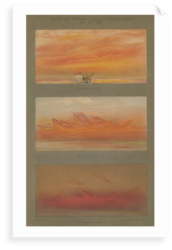 Atmospheric effects of the Krakatoa eruption by Cambridge Scientific Instrument Company