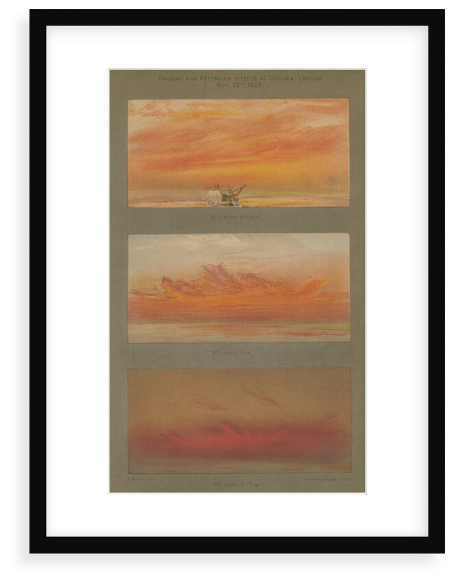 Atmospheric effects of the Krakatoa eruption by Cambridge Scientific Instrument Company
