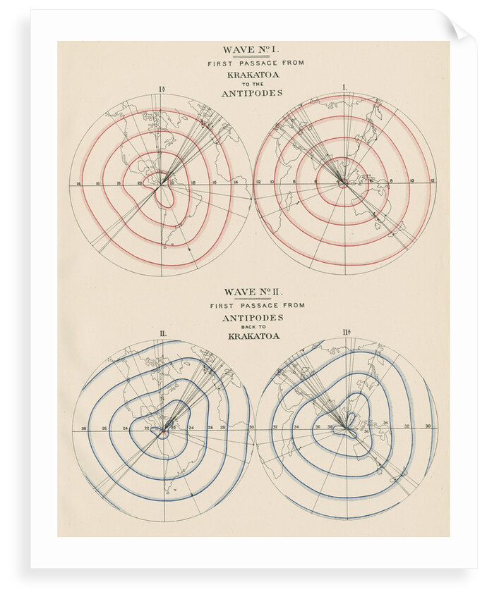 Krakatoa tsumami waves 1 and 2 by Malby & Sons