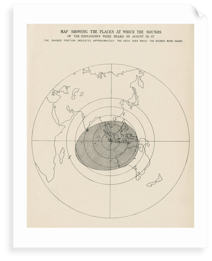 Sound range of the Krakatoa explosions by Malby & Sons