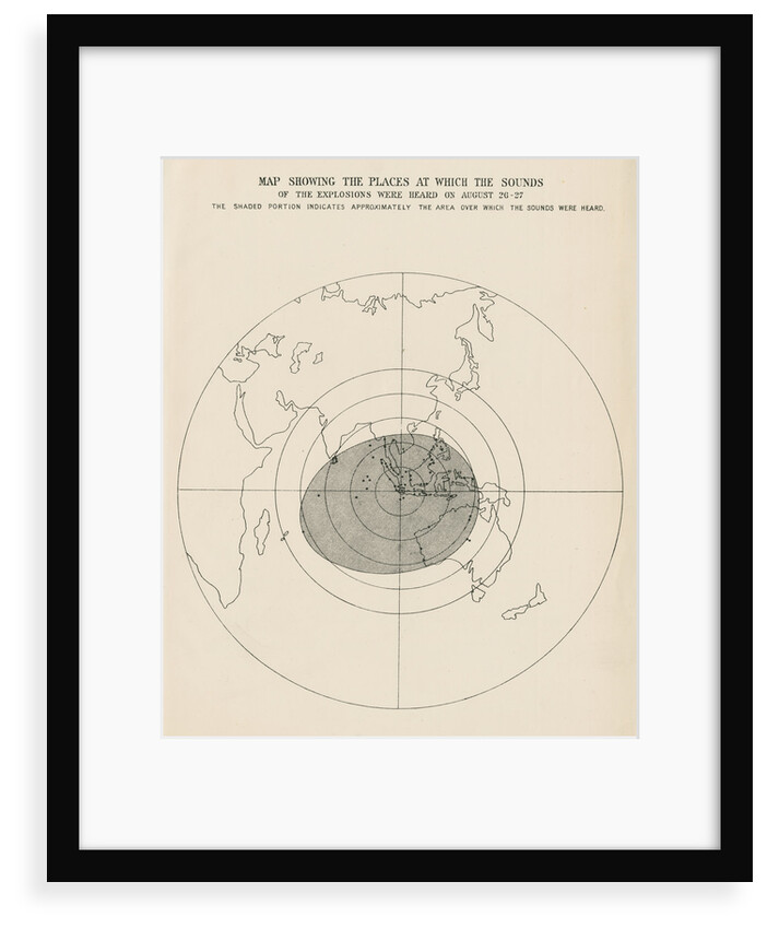 Sound range of the Krakatoa explosions by Malby & Sons