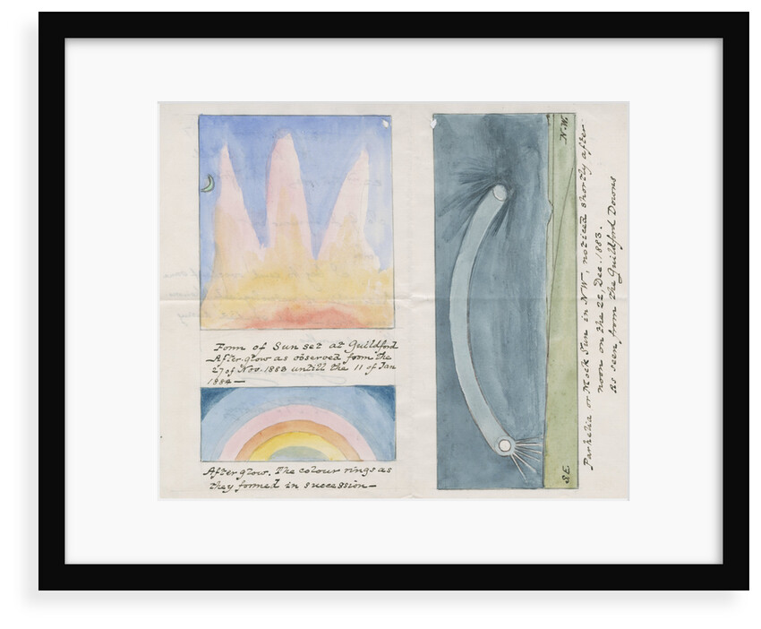 Krakatoa afterglow effects and parhelia by Archibald Henry Swinton