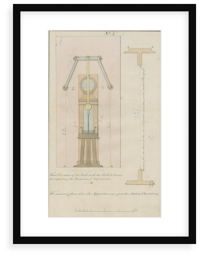Kater's invariable pendulum and clock for gravity observations, Sumatra by unknown