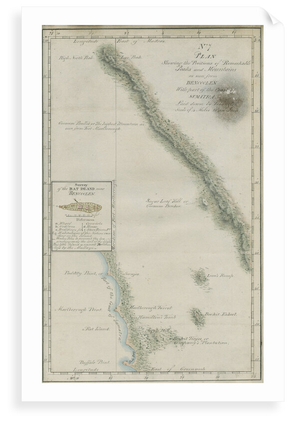 Map of South-West Sumatra by unknown