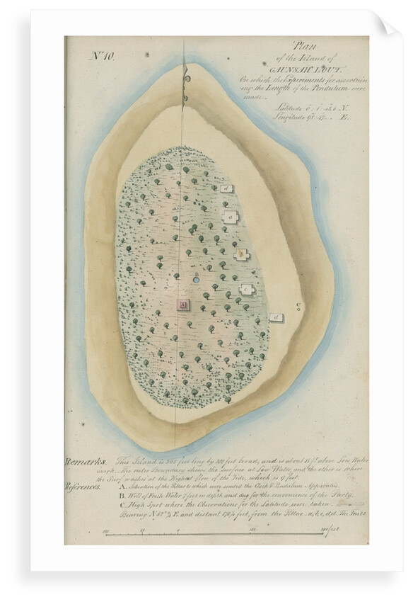 Plan of Gaunsah Lout Island, near Sumatra by unknown