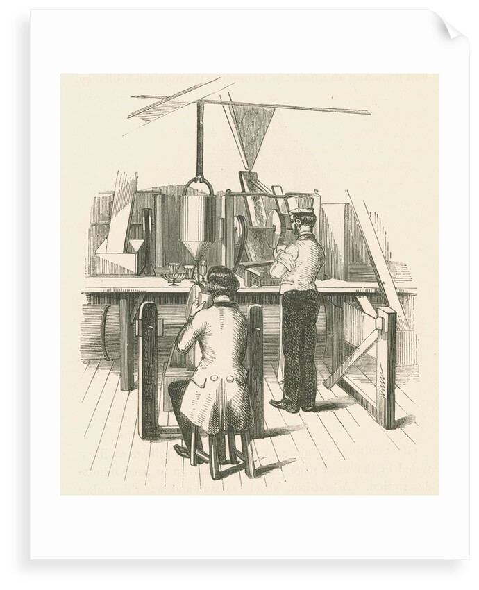 Glassworkers cutting glass by unknown