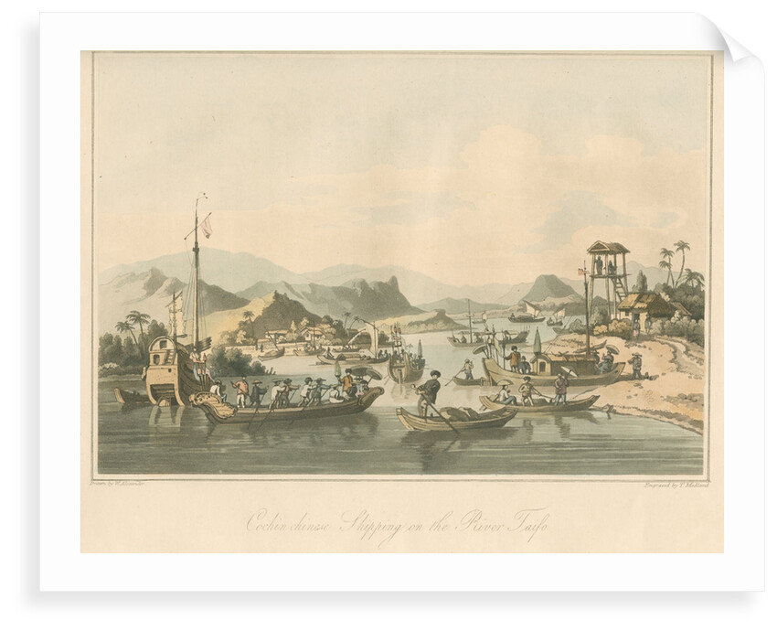'Cochin chinese Shipping on the River Taifo' by Thomas Medland