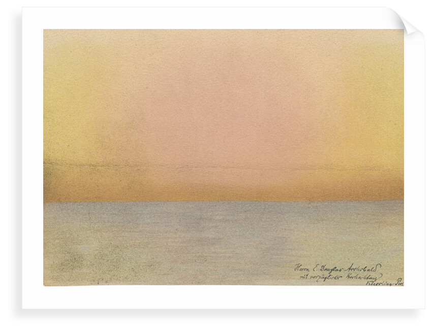 Krakatoa sunset by Karl Johann Kiessling
