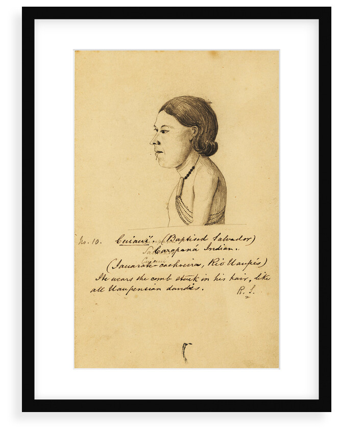 Portrait of CuiauÃ­ by Richard Spruce