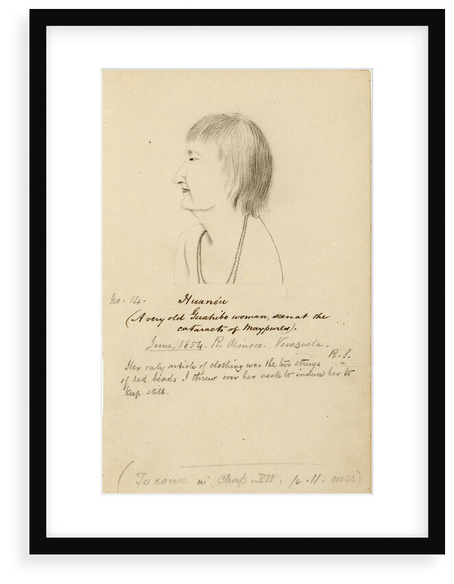 Portrait of HuanÃ©au by Richard Spruce