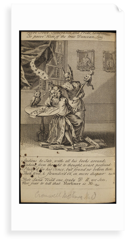 Caricature of Cromwell Mortimer by Rigou