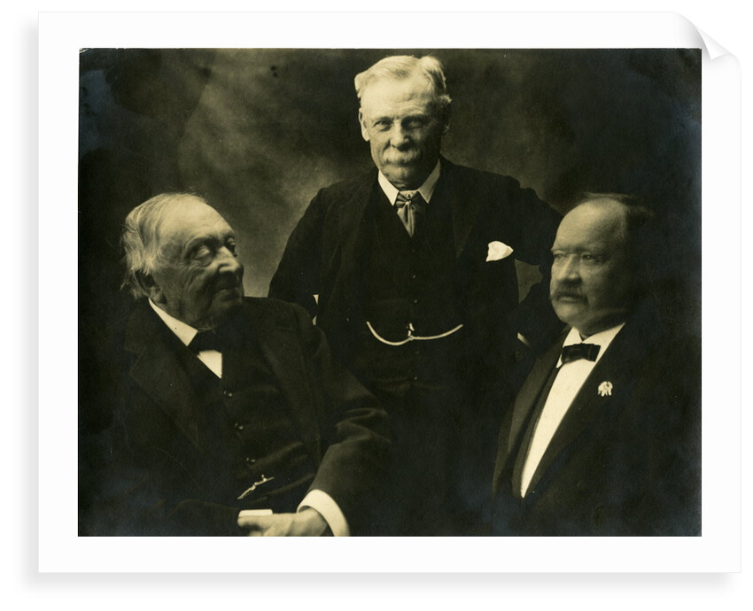 Group portrait of three chemists by Elliott & Fry
