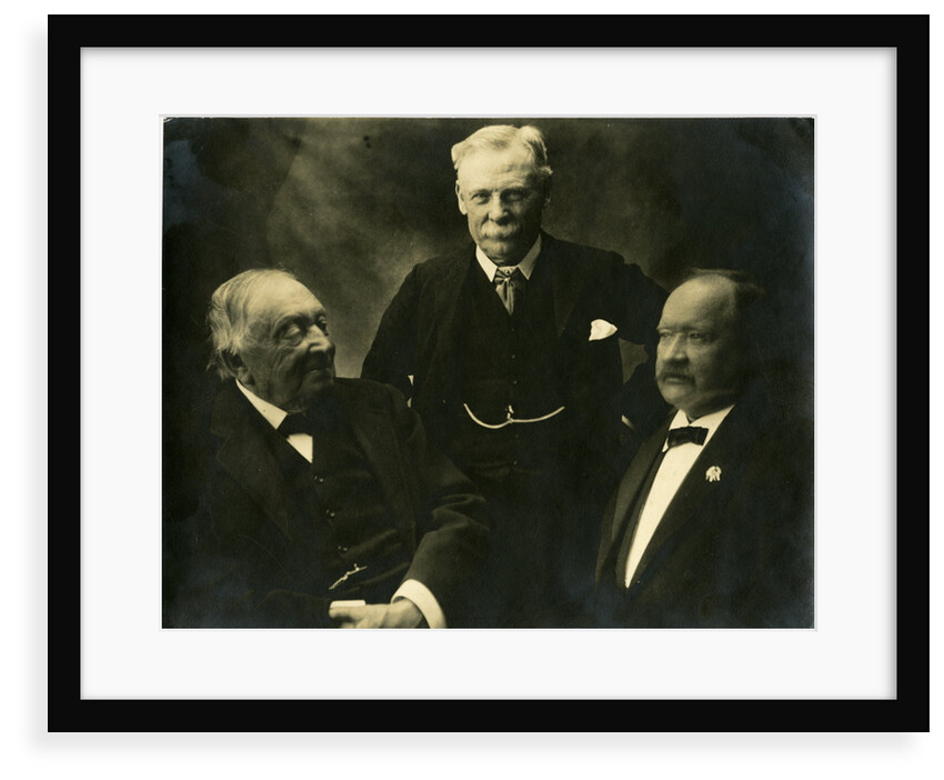 Group portrait of three chemists by Elliott & Fry
