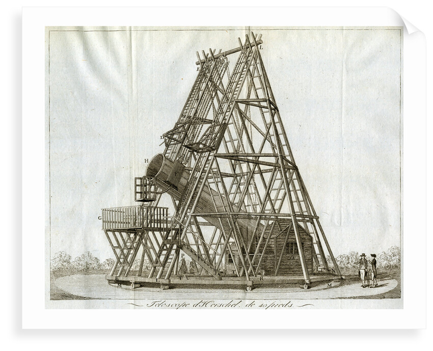Herschel reflecting telescope posters & prints by unknown