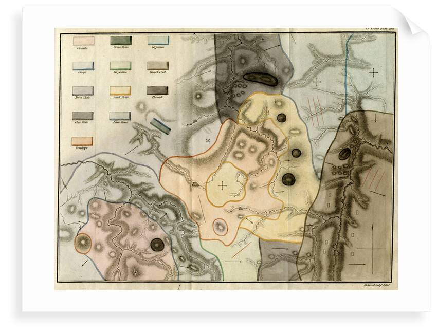 Geological map by James Kirkwood and Son
