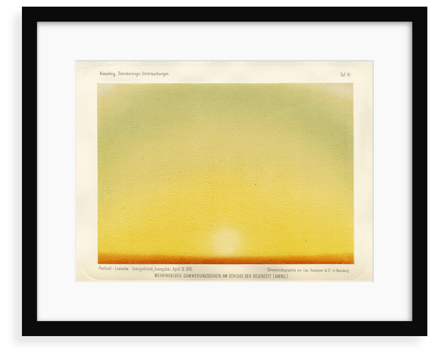 Coloured sky, evening twilight by Leo Krauss and Company