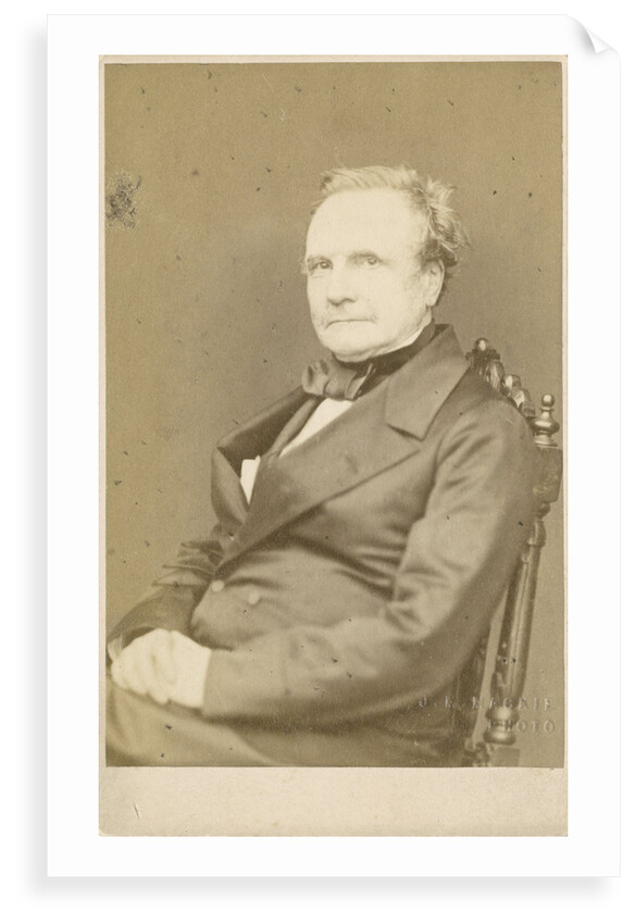 Portrait of Charles Babbage (1791-1871) by J M Mackie