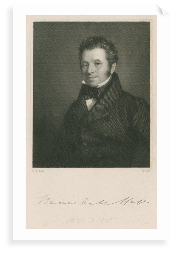 Portrait of Marshall Hall (1790-1857) by J Holl