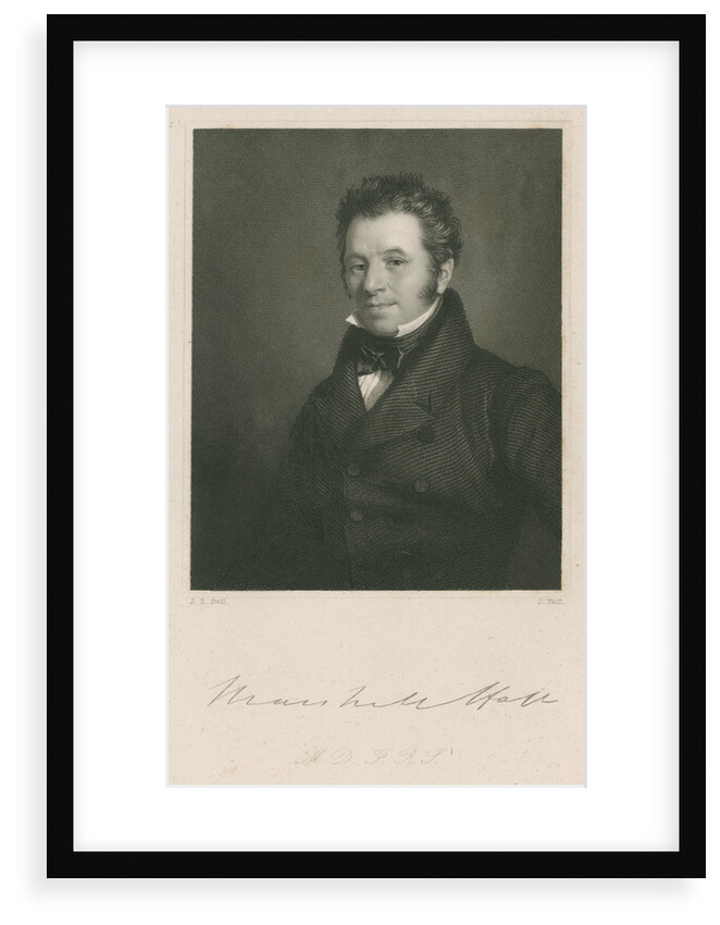 Portrait of Marshall Hall (1790-1857) by J Holl