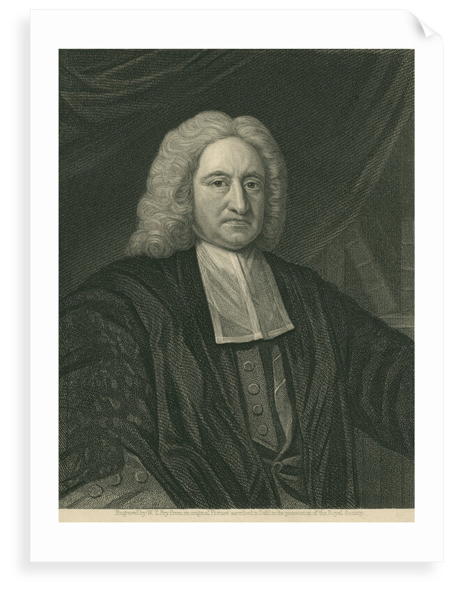 Portrait of Edmond Halley (1656-1742) by William Thomas Fry