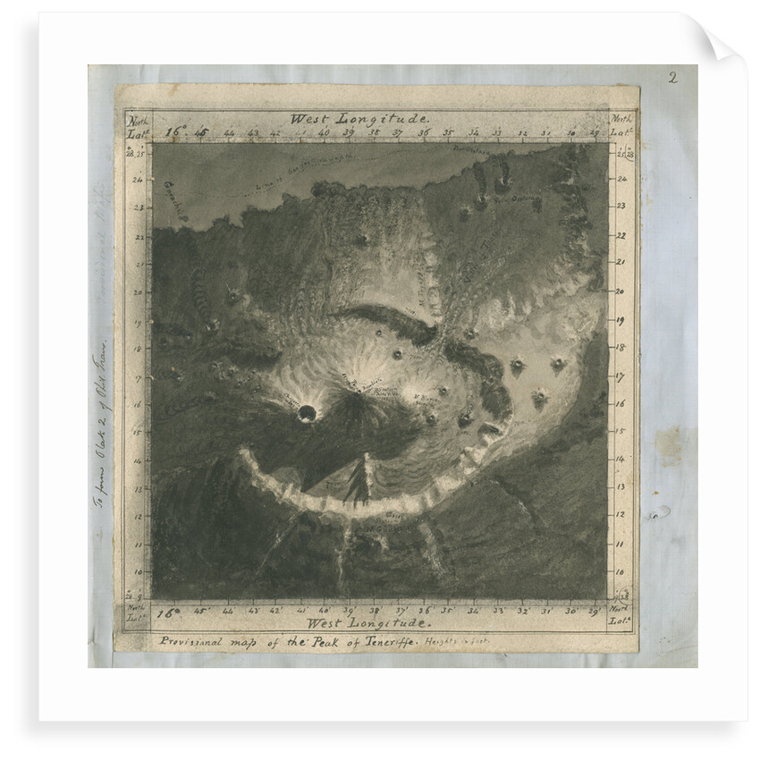 'Provisional map of the Peak of Teneriffe' by Charles Piazzi Smyth