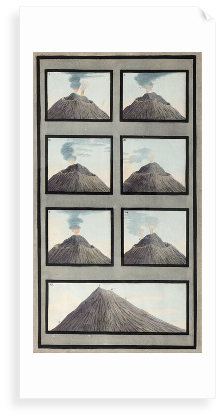 Mount Vesuvius by Pietro Fabris