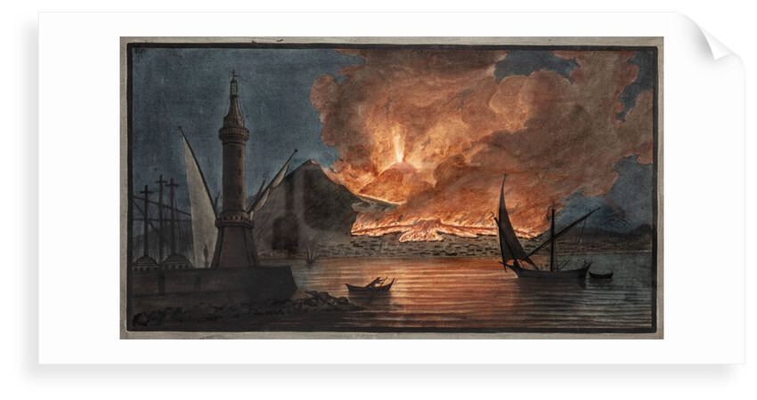 Eruption of Mount Vesuvius by Pietro Fabris