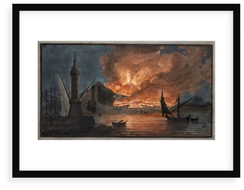 Eruption of Mount Vesuvius by Pietro Fabris
