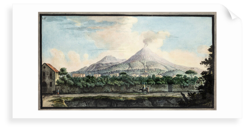 Mount Vesuvius by Pietro Fabris