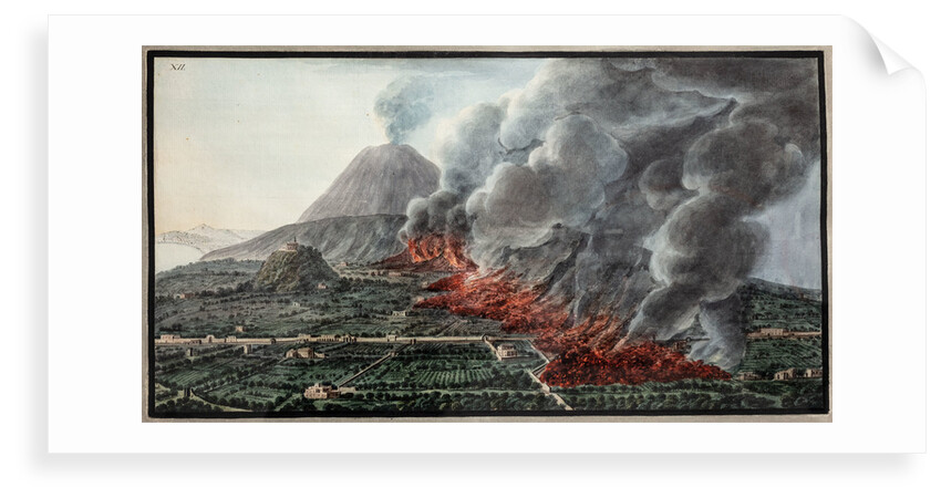 Eruption of Mount Vesuvius by Pietro Fabris