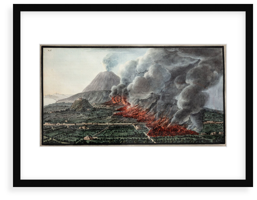 Eruption of Mount Vesuvius by Pietro Fabris