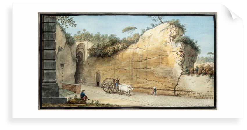 Grotto of Pausilipo by Pietro Fabris