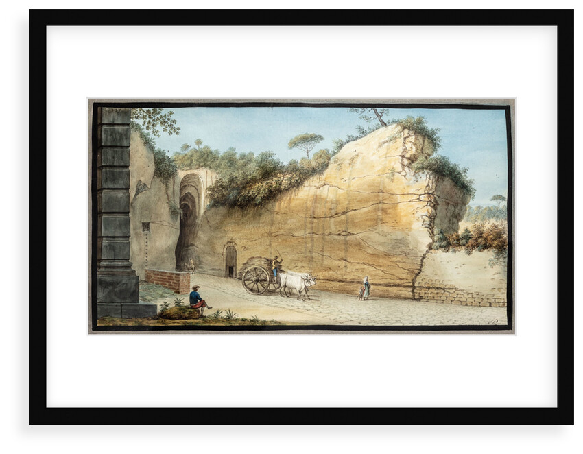 Grotto of Pausilipo by Pietro Fabris