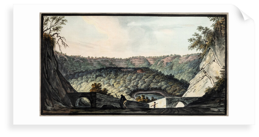 Crater of Astruni by Pietro Fabris