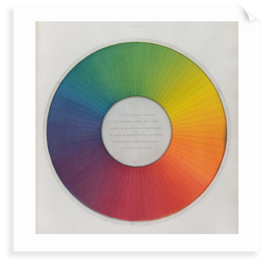 Colour circle by Michel Eugene Chevreul