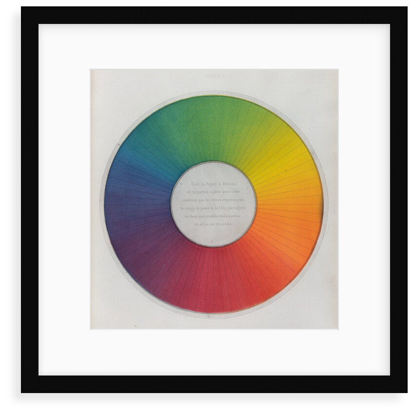 Colour circle by Michel Eugene Chevreul